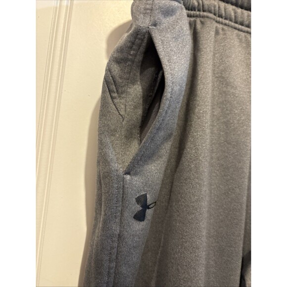 Under Armour Men's Rival Fleece Loose Fitting Sweatpants 3XL Charcoal Gray - Picture 3 of 15